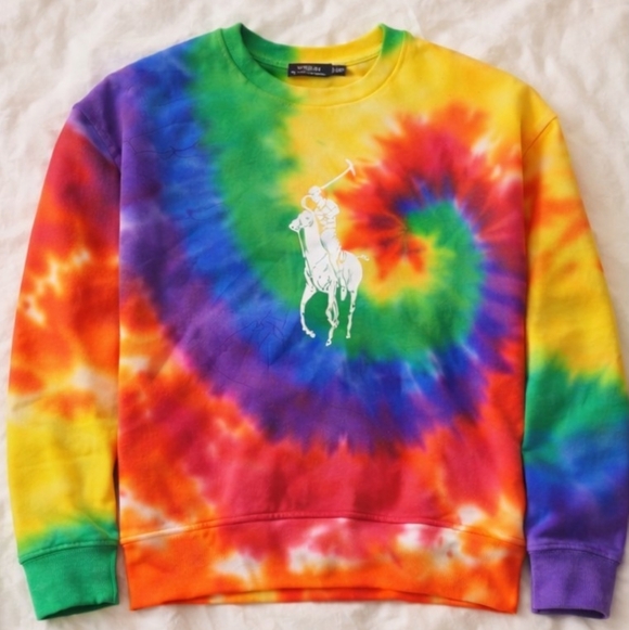 Polo Ralph Lauren Tops - Ralph Lauren US Open Tie Dye Sweatshirt Size Small